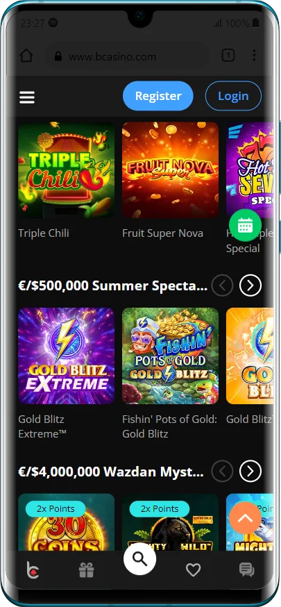 bCasino Mobile App for Android